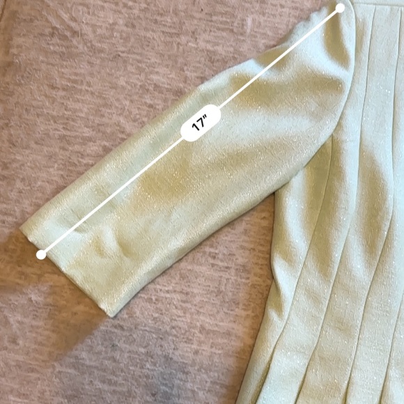 DANILLO Skirt and Jacket Suit Set - Light Metallic Pastel Green - Size 8 - Picture 14 of 15